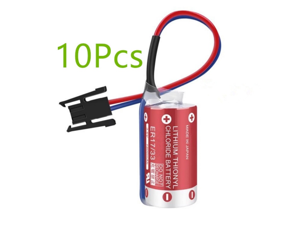 ER17-33-10S MAXELL ER17330 Backup PLC Industrial Control with black plug