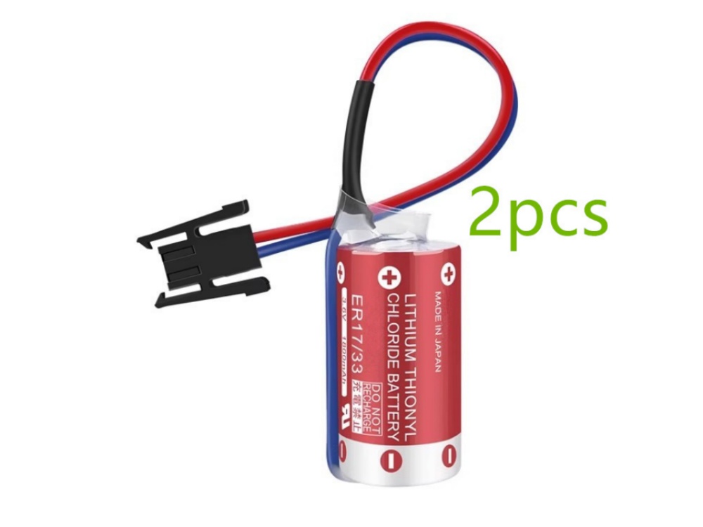 ER17-33-2S MAXELL ER17330 Backup PLC Industrial Control with black plug