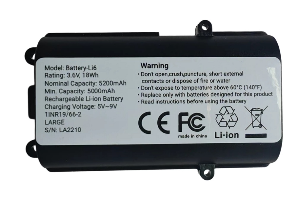 battery-Li6 Reolink battery-Li6 01DQ0040-19T Argus 3 Pro