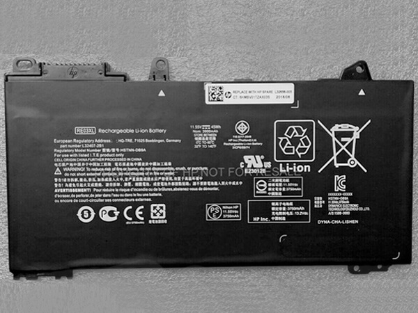 thumbnail image 2 of Genuine Hanelec-2 RE03XL Laptop Battery For HP ProBook 430/440/450 G6 - 45Wh, 3-Cell, 1 Year Warranty 2 of 4